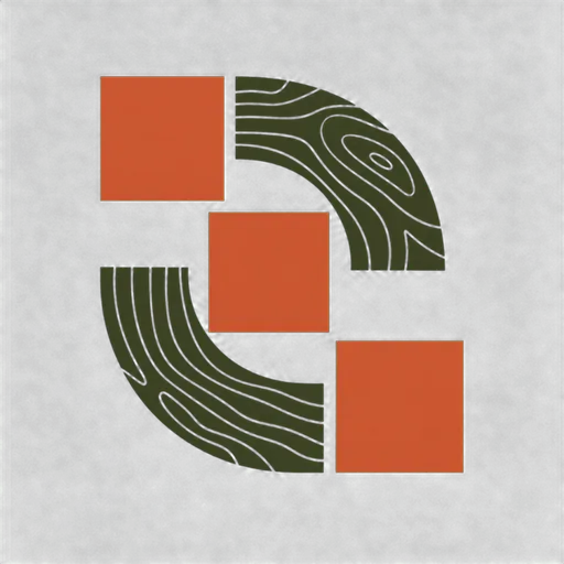 Sutterville Tile & Timber abstract tile-and-grain mark
